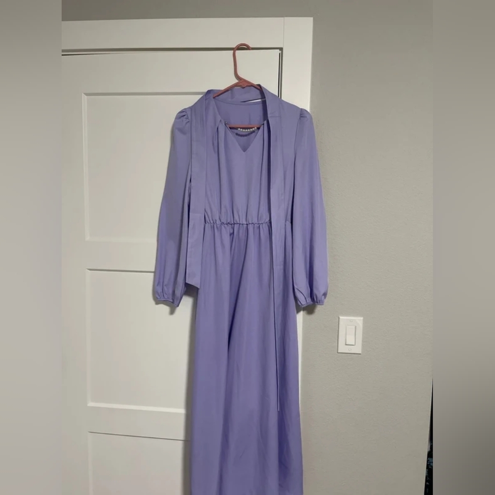 SHEIN Lavender Long Sleeve Dress
